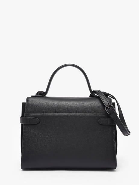 Cross Body Tas M Emilie Grainé Leder Le tanneur Zwart emily TEMI1014 ander zicht 3